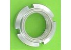 Nuts : Self-Locking Nuts - Slotted Nut, Nylon Ring, White Zinc Steel