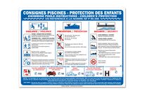 Instruction for outdoors &amp;quot;swimming pool safety instruction&amp;quot;