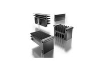 Extruded heatsinks for lock-in retaining spring