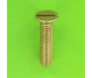 Metal Screws : Countersunk Head - Countersunk Slotted Head, DIN 963 - Raw Brass