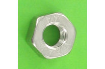 Nuts : Hex Nuts - Hex Nut, Hu, Left Hand Thread - Hex Nut, A2 Stainless Steel, Left Hand Thread, DIN 934L