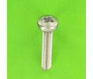 Metal Screws : Round Head - Large Round Button Head, Pozidriv Recess, DIN 7985 - A4 Stainless Steel