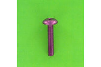 Hex Socket Screws : Hex Socket Button Head - Aluminium - Blister pack of 8 Hex Socket Large Round Head Screws, P60 OA Aluminium, Purple