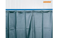 Welding curtain S9, dark green, matt: EN 1598