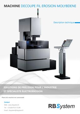 Continuous-wire EDM cutting machines using molybdenum wire, with working areas ranging from 400x300 to 1600x1200 mm