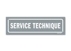 Technical service sign - Grey background