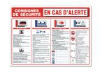 Instruction for outdoors "camping site alert instruction"