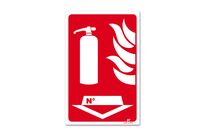 Fire extinguisher picto fire-fighting sign &amp;quot;no.&amp;quot;