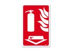 Fire extinguisher picto fire-fighting sign "no."