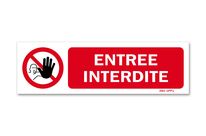 No entry prohibition sign