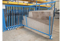 Metal sheet rack vertical