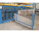 Metal sheet rack vertical