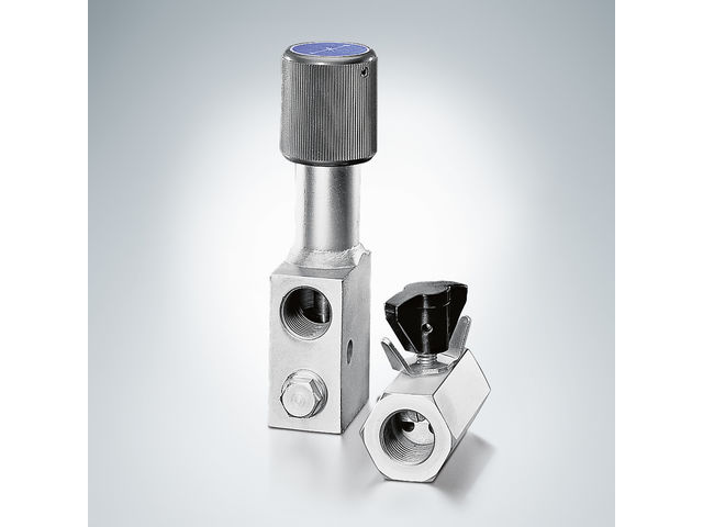 Throttles and restrictor check valves type ED, RD, and RDF