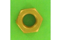 Nuts : Hex Nuts - Hex Nut, Hu, 0.8D - Hex Nut, Hu, Aluminium, DIN 934 - Blister pack of 5 Hex Nuts, P40 OA, Gold