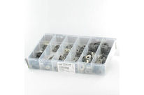 Washers and Circlips : Circlips - Shoulder Clamp - Pack of Assorted Shoulder Clamps, Black Steel, DIN 6799