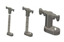 Neon tube cleats Screw adjustable