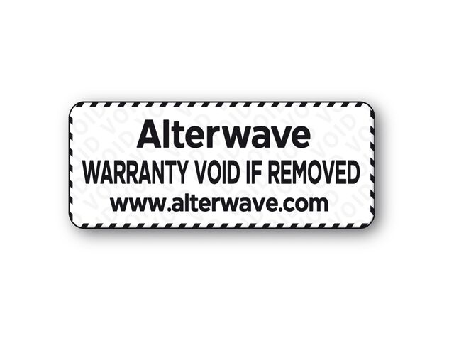 Anti-fraud Polyester Black Print Void Label