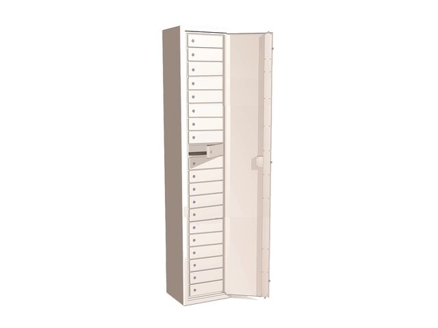 High security safe with individual compartments
