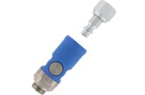 Quick-connect safety couplings ISO 6150 B : non-scratch design and anti hose whip design