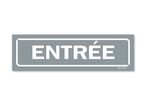Entrance sign - Grey background