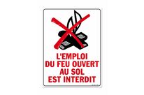 Using fire on ground prohibited picto prohibition sign