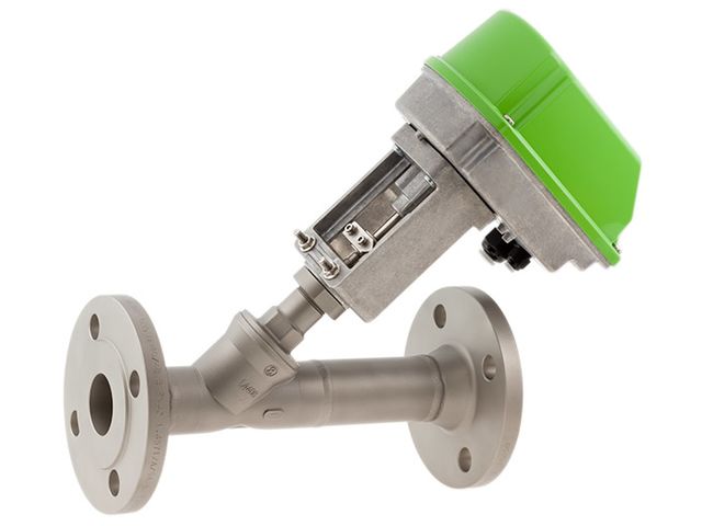 Flanged angle seat motor valve type 7231