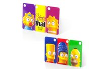 Perforated, breakable tricard PVC 75/100th four-colour printing