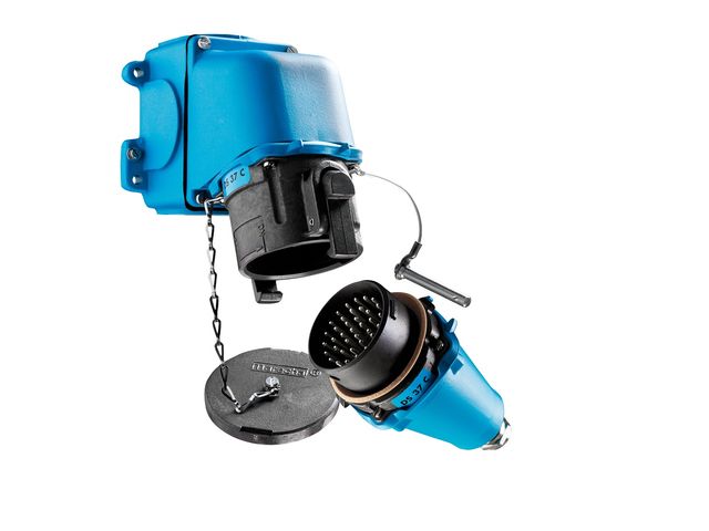 Multi-contact industrial connectors to crimp
