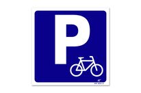 Picto of bicycle parking signpost