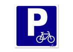 Picto of bicycle parking signpost
