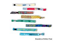 Fabric wristband - Satin or Woven Finish