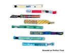 Fabric wristband - Satin or Woven Finish