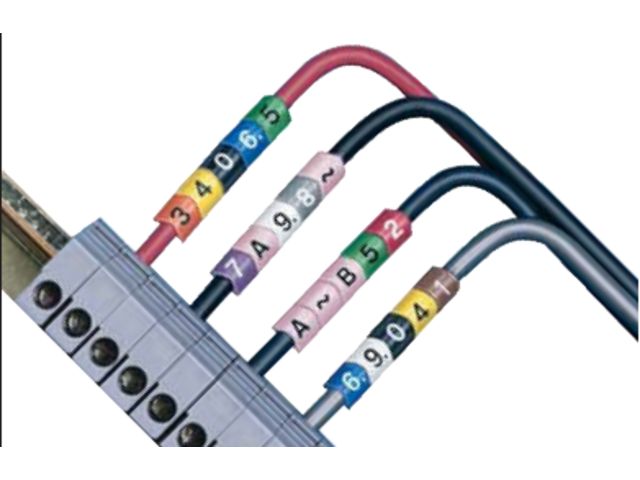 PLIO-V-MARKERS® oval markers in semi-cut pull-off form