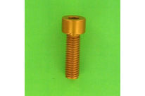 Hex Socket Screws : Hex Socket Round Head - Aluminium - Blister pack of 5 Hex Socket Round Head Screws, P60 OA Aluminium, Gold