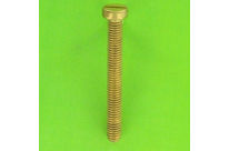 Metal Screws : Round Head - Slotted Cheese Head, DIN 84 - Raw Brass