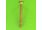 Metal Screws : Round Head - Slotted Cheese Head, DIN 84 - Raw Brass