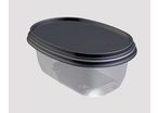 Oval injected plastic box for ice cream, read meal, meat, sauce, seafood, fish, dairy product, butter…