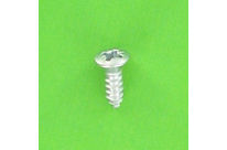 Sheet Metal Screws : Raised Countersunk Pozidriv Head - Raised Countersunk Head Sheet Metal Screw, White Zinc Steel, DIN 7983