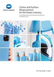 Colour and Surface Measurement for the Plastic Industry