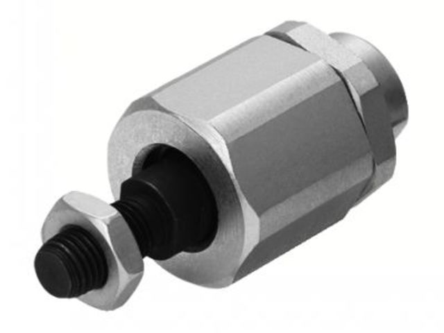Articulated rod coupling for cylindrical cylinders, compact and profiled