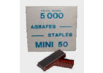 MINI 50 Coppered Staples - Box of 5000 Staples : Agmini505M