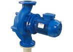 In-line circulating pump with dry