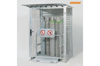 Gas bottle cabinet without floor components