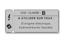 B CO2 class fire fire-fighting sign