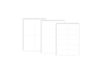 Polyester label with flexible film on A4 Laser board