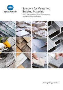 Colour Measurement Solutions for Building Materials
