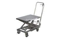 Eurosave mobile manual semi-stainless steel lifting table