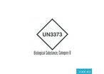 Label Class 6.2 (Biological Substance Category B – UN3373) Hazard Label - CODE 453