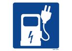 Electric vehicle charging station sign
