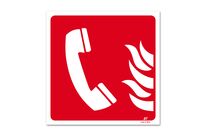 Fire alarm telephone picto fire-fighting sign